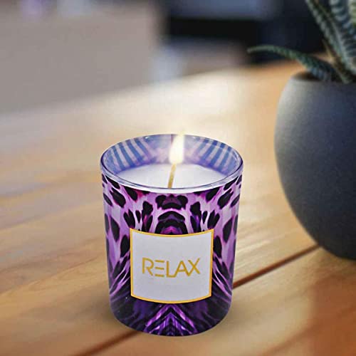 Soy Wax Scented Candle in Glass Jar for Home Fragrance and Home Decoration (15H Burn Time) (AXW2050-C)