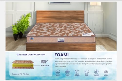 Nene Dual Comfort Mattress, with Soft Foam, Foami Mattress, Bed Mattress, with Superior Comfort (72X35X5)