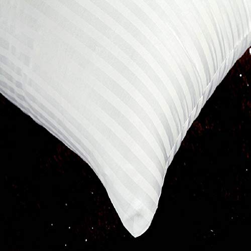 JDX Premium Hotel Quality Soft Polyester Blend Fiber Pillow, White -Set of 2 Size 17x27 Inches, B09WLH3TRX