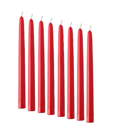 Uppfylld Vinterfint Unscented Candle, red, 25 cm (9 ¾ ")