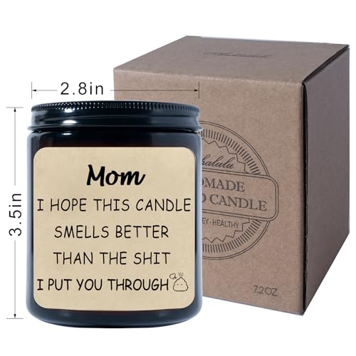 Arhalulu Funny Gifts for Mom from Daughter Son, Funny Candles for Women Gifts for Mother's Day, Unique Hilarious Gag Candle Gifts for Women