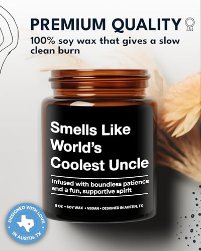 World's Coolest Uncle Candle