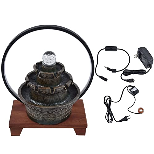 Table Decoration, Quiet Sound Source, eco-Friendly Look in The Office. (Water Pump Plug) European Regulation-AC220-240V