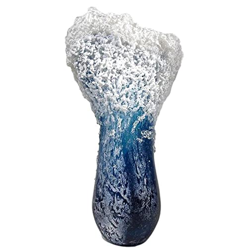 CALANDIS Resin Sea Wave Flower Vase Furnishing Home Desktop Cabinet Decoration 30Cm