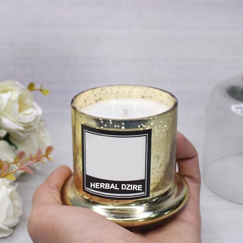 Baal Decorative Glass Jar Candle with Frangrance for Home and Office