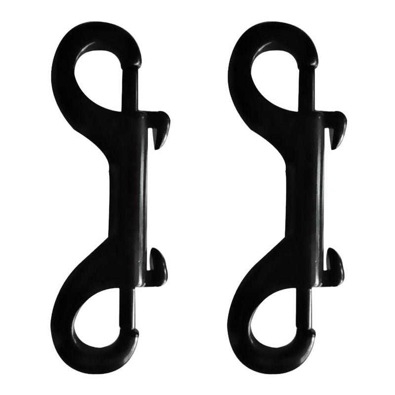 bnf® 2 Piece 316 Stainless Steel Double End Bolt Snap Hook Metal Clip 100mm Black | Water Sports | Scuba & Snorkeling | Other Scuba & Snorkeling