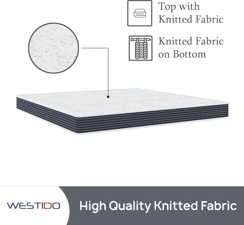 WESTIDO SteadySupport Multiple High Resilience (HR) Foam | High Resilience (HR) Foam Knitted Fabric King Size Zero Partner Disturbance SteadySupportKQ6inch72x70