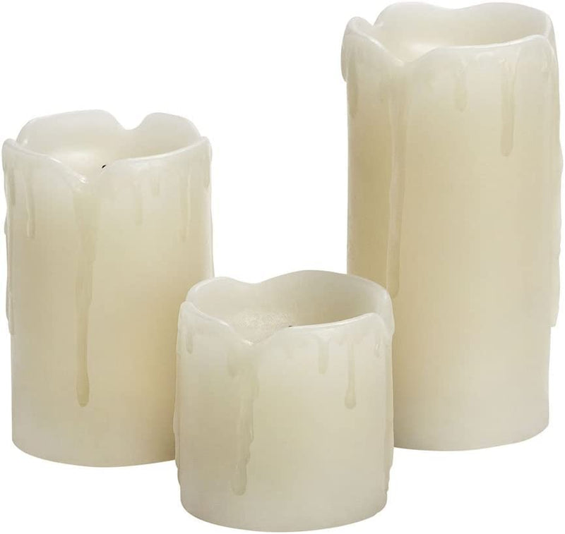 The Decor Affair Smokeless Dripless Eco Friendly Home d�cor LED Candle Lights Pack of 3 Candle (White, Pack of 3).