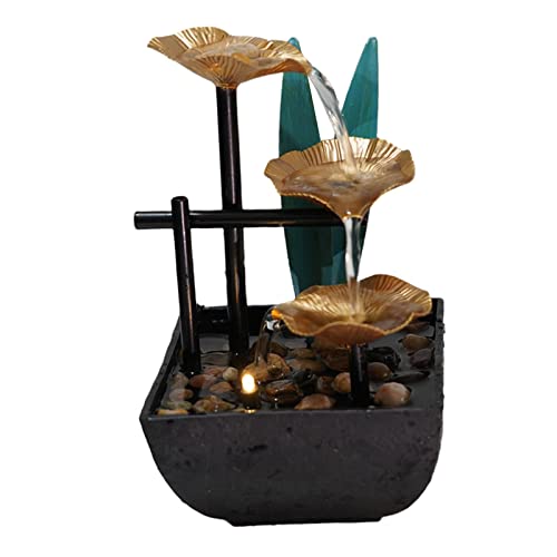 ATORSE® Relaxation Tabletop Water Fountain Indoor Garden Zen Desktop Waterfall Decor