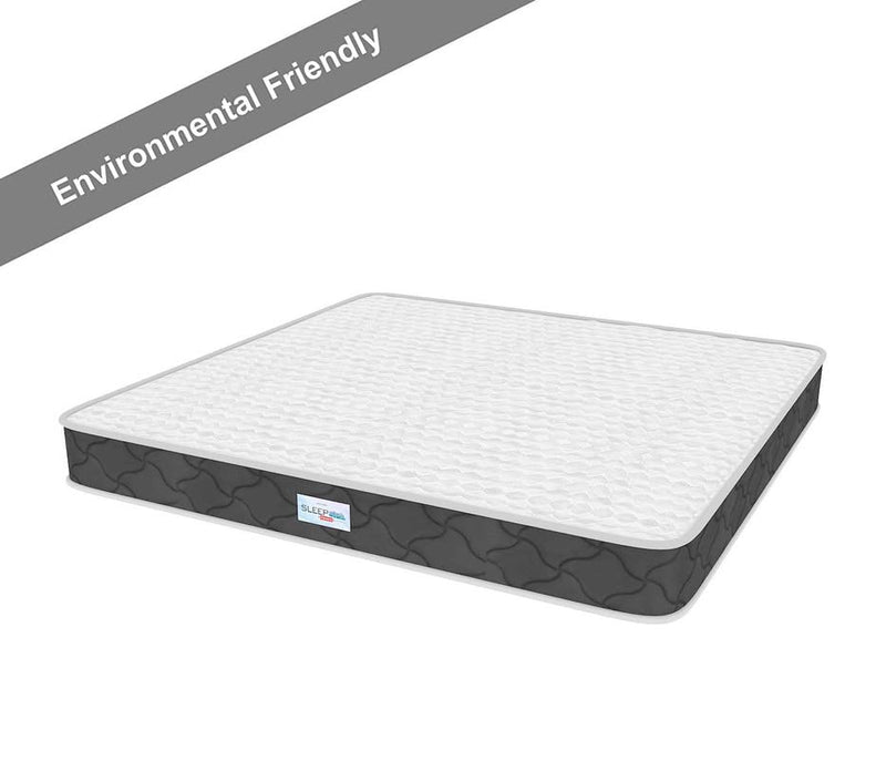 SLEEPSPA 6-inch King Size COCOLATEX Coir & Latex Mattress with Milk Fiber Fabric with HerbFRESH��Technology (78X72X6, White)