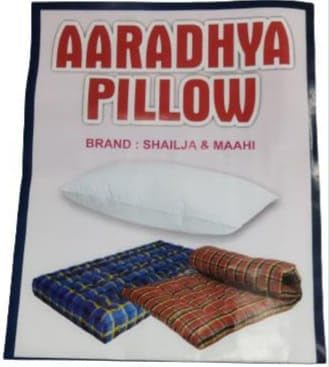 Aaradhya Pillow Conjugate Fiber Feeling Satin Fabric Bed Pillow for Sleeping [Szie 16 x 16 ] Set of 2 Piece