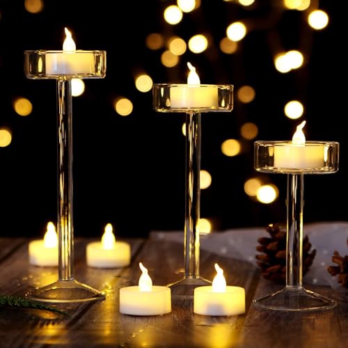 Agnija A Modern Twist On Tradition Discovering with LED T-Candle Light for Home Decoration Festival Special Diwali Durga Puja Christmas and Birthday Party, Wedding (Pack of 24)