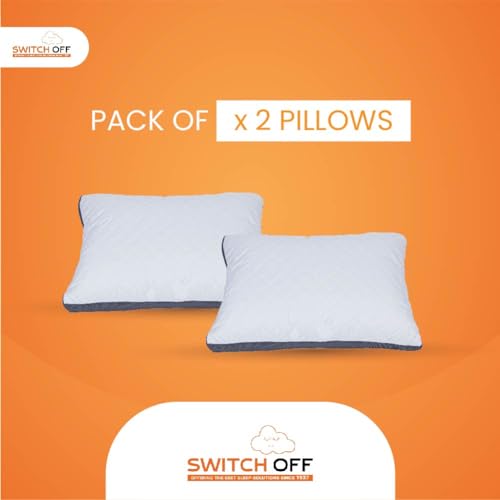 Switch-off Smart Adjustable Mush Exclusive Pillow,Discover The Perfect Pillow for Your Best Night's Sleep (17X27Inch) (Pack of 6)