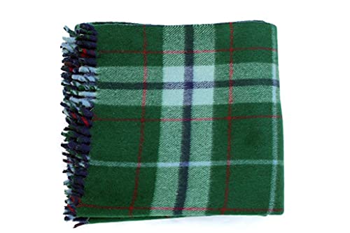 ELSTONE HOME Luxury Kashmiri Marino Hoziery Pure Woolen Blanket Single Bed for Hotel/Guest House/Hospital Greenish (Pack of 1)