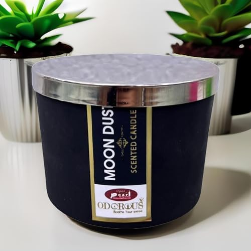 The Decor Affair 1 Pcs Long-Lasting Luxury Scented Candle for a Sensual and Relaxing Experience (Moon Dust Fragrance)