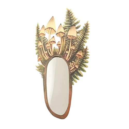 ATORSE® Wall Mirror Mushroom Shaped Farmhouse for Living Room Entryway Hallway D