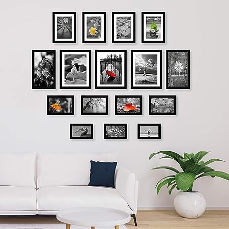 KALA POTLII Classic Collage Photo Frame Set of 11 Hanging Wall Photo Frames || Size-1pcs of 8x10 inch, 4pcs of 6x8 inch, 6pcs of 5x7