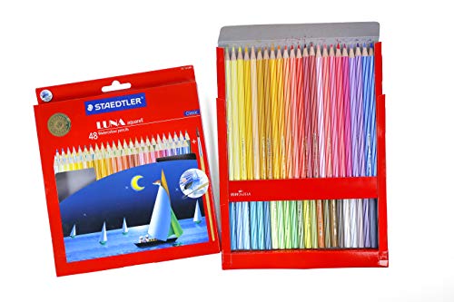 Staedtler 137 C 48 Luna Water Colour Pencil - Pack of 48 (Multicolour)