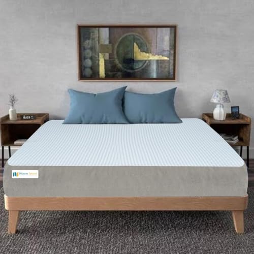 NITYAM Dual Feel Sleep Mattress – Comfortable Foam Mattress with Soft Top Layer & Medium-Firm Support,Durable Foam Mattress, Anti-Microbial Fabric, 7-Year Warranty (75X60X5, Queen)