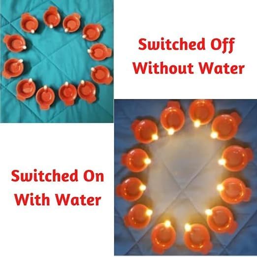 YUPENMART Battery Operated Water Sensor Floating Candles LED Flameless Tealight Candles (9)