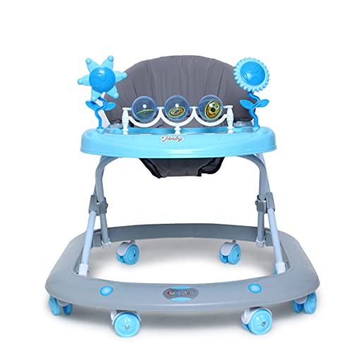 Funride Baby Walker 9 Months + Herby Foldable Activity Walker with Adjustable Height for Boys and Girls