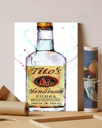 GADGETS WRAP Canvas Gallery Wrap Framed for Home Office Studio Living Room Decoration (11x14inch) - Tito's Handmade Vodka