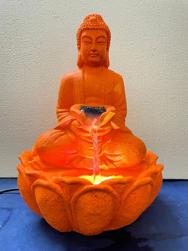 Artex Mantra Lotus Buddha Fountain (Orange)