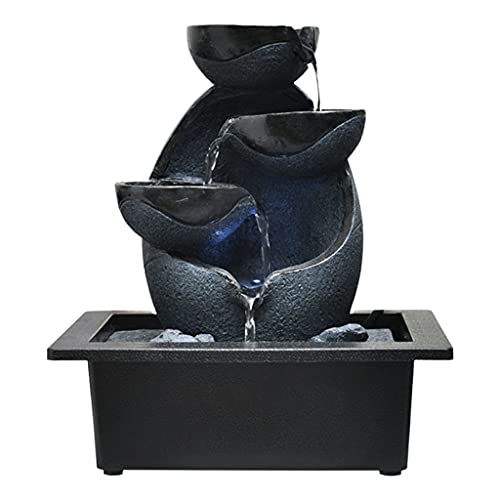 CALANDIS® Water Fountain Fortune Feng Shui Waterfall Bedroom Ornaments Arts A