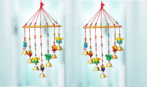 Wind Chime for Home Handmade Wall Hanging Set of 2