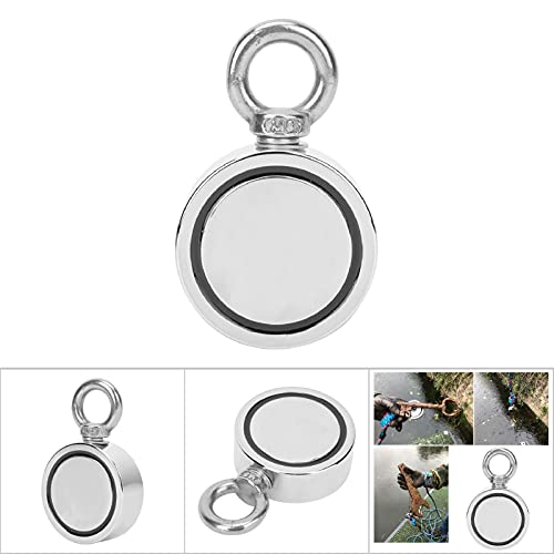 Ubersweet® Lifting Magnet Ring, Waterproof Magnetic Salvage Ring Portable Powerful for Magnet Fishing for Hanging for Lifting(LNM60-3)