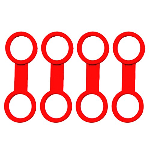 bnf® 4 Pieces Scuba Diving Dive Snorkeling Silicone Snorkel Mask Keeper Red | Water Sports | Scuba & Snorkeling | Other Scuba & Snorkeling