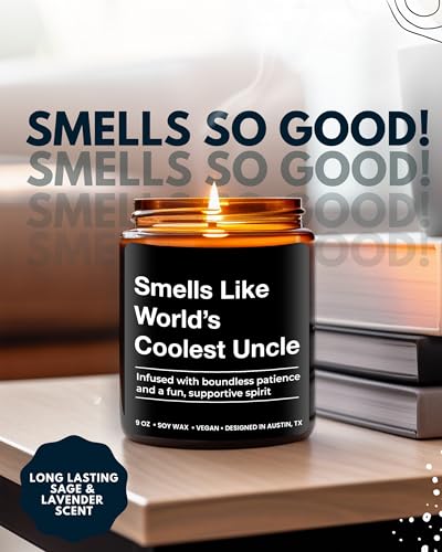 World's Coolest Uncle Candle