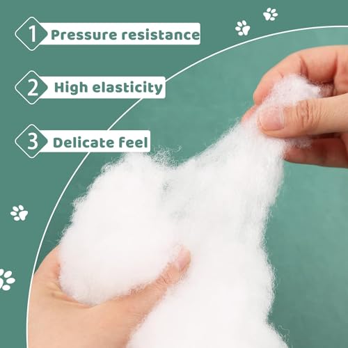 VLYSIUM Soft 5 Kilo Fiber, Racron Polyester Synthetic Cotton Filling for Cushion, Pillow, Teddy Bear, Toy Stuffing (5 Kg, Pure Virgin Fiber, White) (Vacuum Packed)