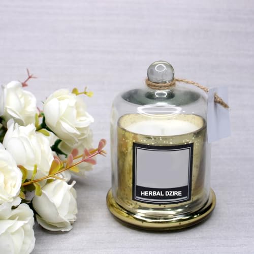 Baal Decorative Glass Jar Candle with Frangrance for Home and Office