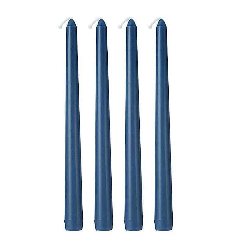 Weddings Parties and Gift 24 Navy Blue Premium 10" Taper Candles Unscented Dinner Party Wedding vngift9889