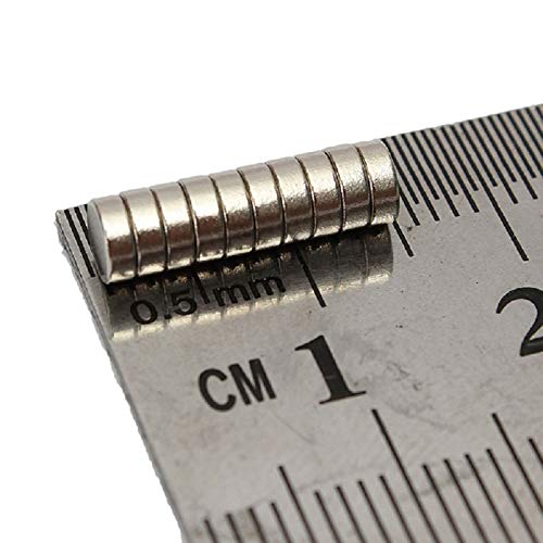 VNDUEEY 300Pcs Refrigerator Magnets Fridge Magnet - Premium Brushed Nickel Fridge Magnets Industrial Ferrite Magnets For Hobbies,Crafts,Science