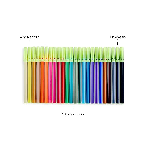 Camel Sketch Pens 24 Shades (Multicolor)