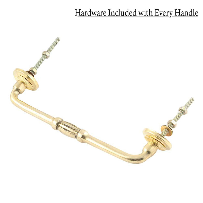 Indian-Shelf 1 Pack Ceramic Pink Door Handles Interior T Bar Handles for Cabinets and Drawers Dresser Gold Hardware 4" Hole to Hole -BH-278-CK-1454