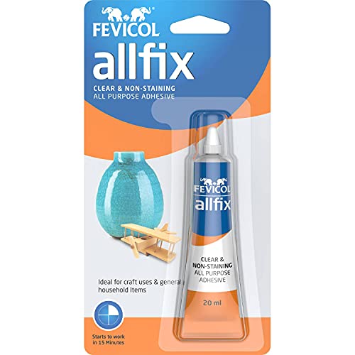 Pidilite Multi-Purpose Allfix Clear & Non-Staining Adhesive (20ml)