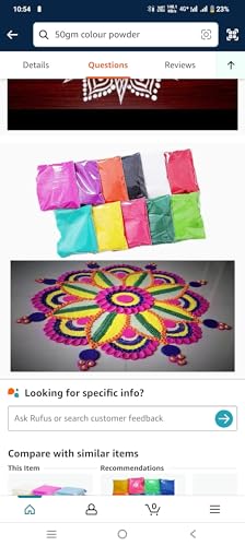 Rrk Rangoli colour powder (50gm*10pkt) 500gms