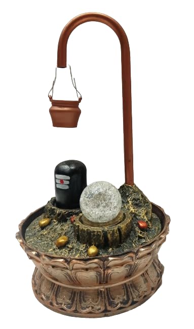 Showkeen Store Small Water Falls shivlinga/nature Height 7.5" Width5.5 Length 4" Inch