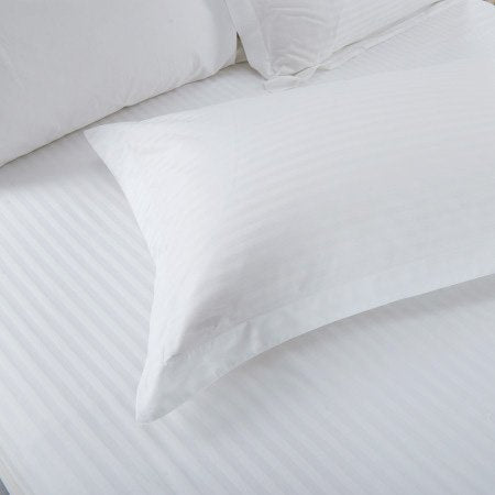 AEROHAVEN™ Linen 100% Cotton 210 Tc Single Bed Size Bedsheet with 1 Pillow Cover - (Single Bed (60 inch x 90 inch), White)