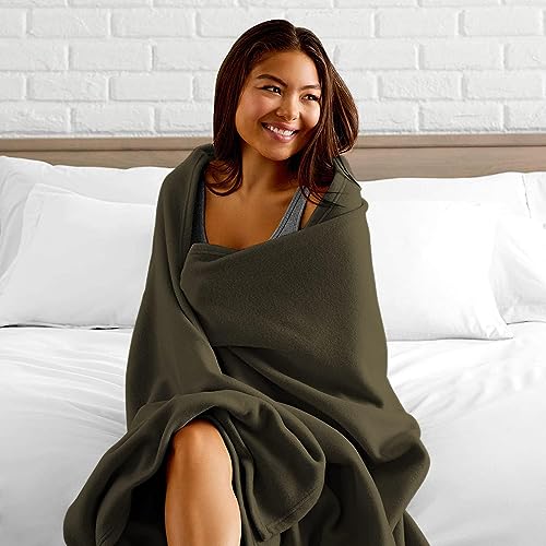 HOMIEE Polar Fleece Blanket – Double Bed Blanket Warm & Cozy Premium Fleece Blanket for Bed, Sofa, Camping, Travel and Cold Nights Lightweight Pack of 4 (600 gm Each) (2 Orange+2 Rust)