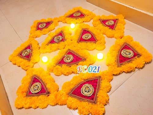 SP SELLPLUS Decorative Design Candle T-Light |Diwali | Marriage | Party | and All Festival Decor | Home | Wall | Main Door | Office | Etc Decoration Item Pack of 2 (Pink)