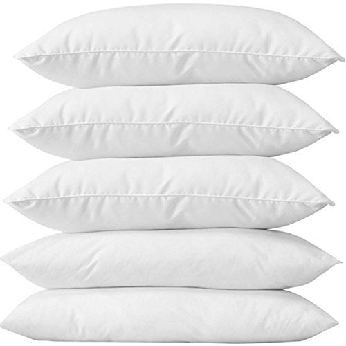 Safunooza Cotton Micro Fiber Compressed Packed Bliss Pillow (White) - Set of 5