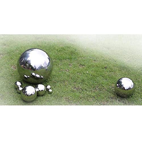 SECRET DESIRE SDR Stainless Steel Mirror Polished Sphere Hollow Round Ball Garden Decor 12cm