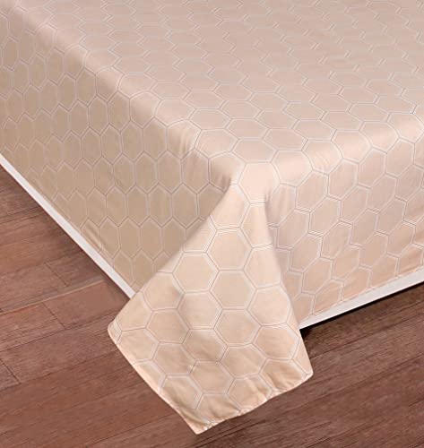 FLOATING DREAMS Bedsheet Premium Cotton 220 TC Double Flat Bedsheet with 2 Pillow Case