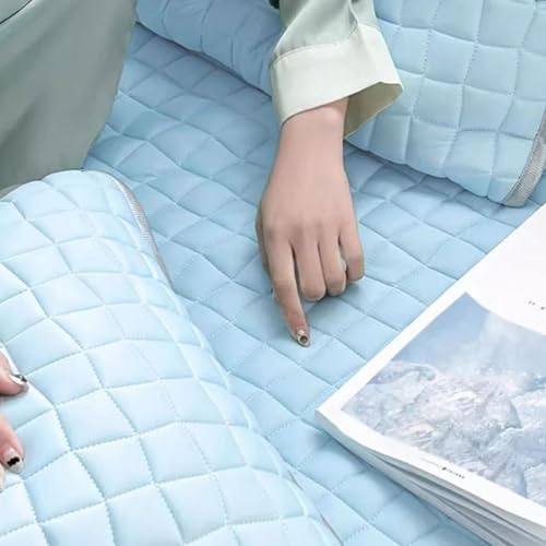 SECRET DESIRE Cooling Mattress Pad Soft Sleeping Mat Cool Mat Cooling Fitted Sheets Blue 1.5mx2.0m