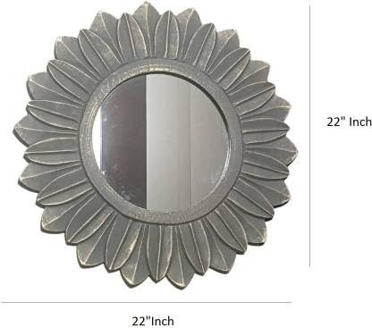 VAS Collection MDF Mirror Frame for Wall Decor,Bedroom,Living Room,Bathroom & Hallway,22"x22"(Round)