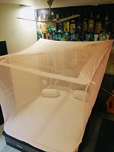 Divayanshi Mosquito Net for King Size Single Bed (Polycotton, 4 * 6.5 FT, Ivory)